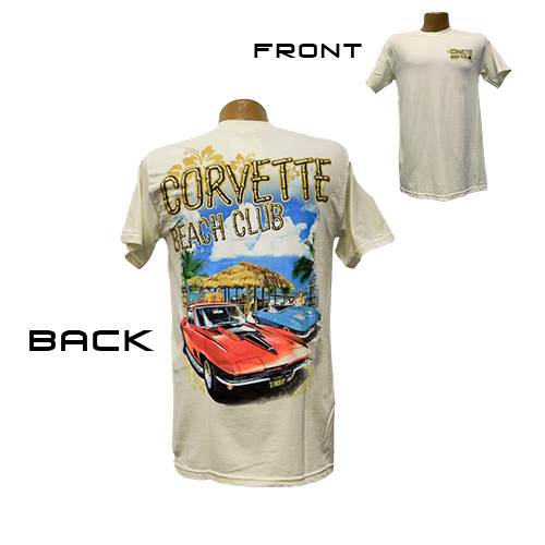 1967 Corvette Beach Club Tee Shirt X Large -GB557