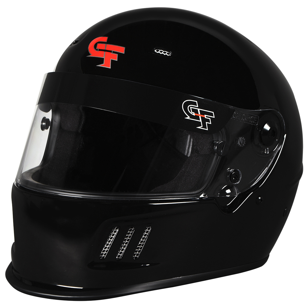 G-FORCE Helmet Rift Full Face Snell SA2020 Head and Neck Support Ready Black X-S