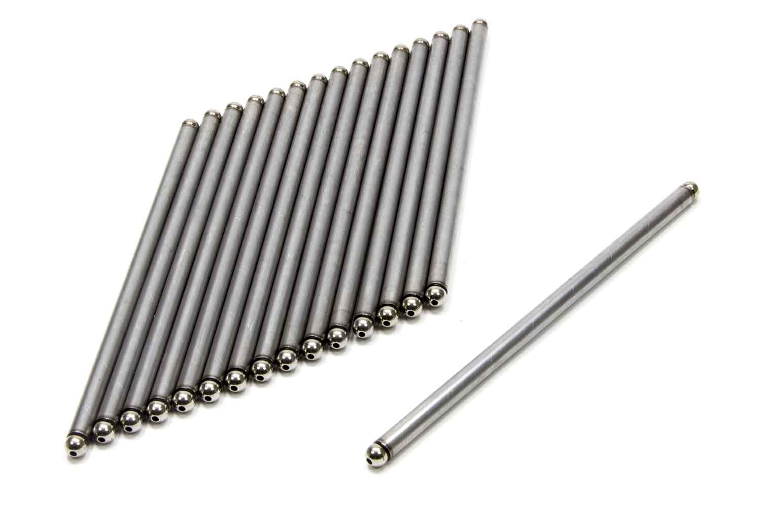 GM Performance, Pushrod,  7.122" Long,  5/16" Diameter,  0.060" Thick Wall,  Ball Ends,  Steel,  Set of 16