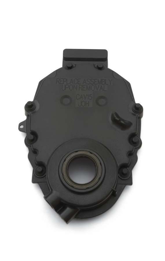 GM Performance, Timing Cover,  1 Piece,  Gaskets/Hardware/Seal Included,  Plastic,  Black,  Small Block Chevy,  Each