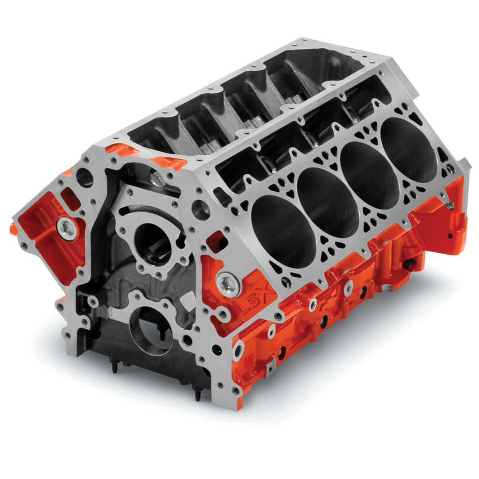 GM Performance, Engine,  Bare Block,  LSX Bowtie,  3.880" Bore,  9.720" Deck,  6-bolt Main,  1 Piece Seal,  Iron,  GM LS-Serie