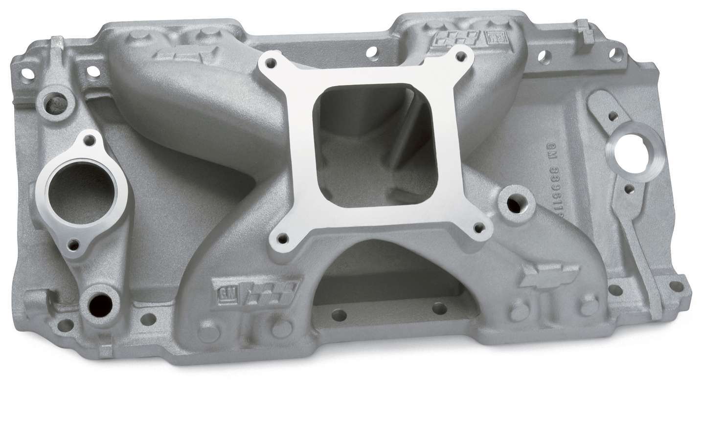 GM Performance, Intake Manifold,  ZZ572/620,  Square Bore,  Single Plan,  Rectangle Port,  Aluminum,  Natural,  Tall Deck Bloc