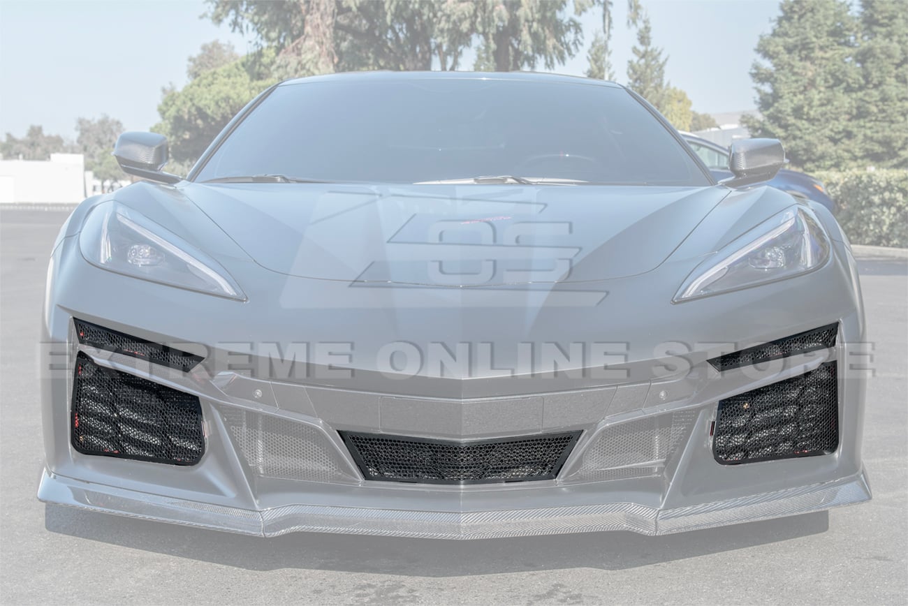 23-26+ C8 Z06/E-Ray/Grand Sport Corvette Radiator Intake Mesh Grille Kit (Includ