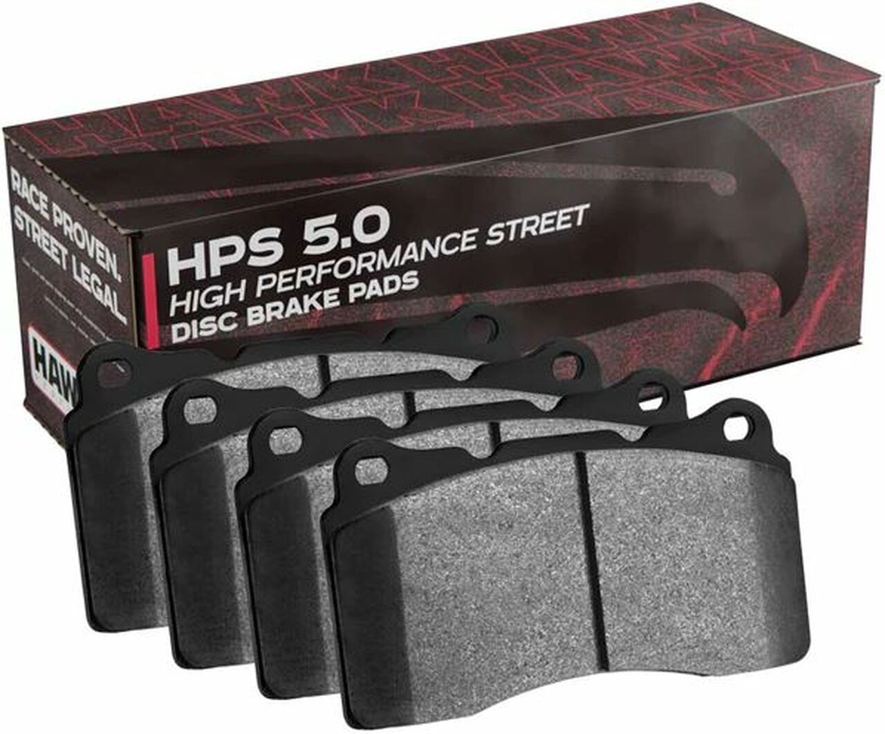 20-24+ C8 Corvette Base Front Brake Pads HPS 5.0 Compound Hawk Performance