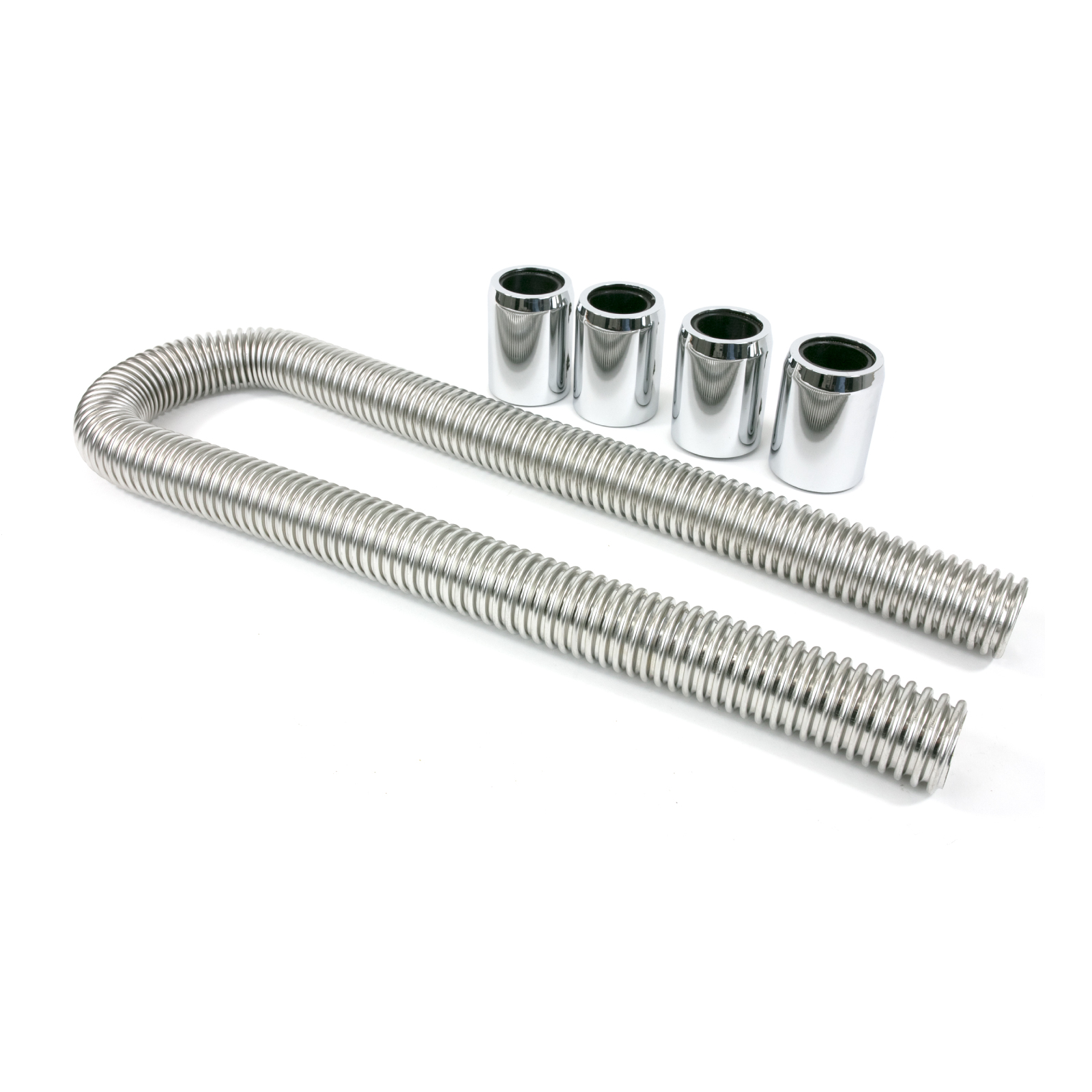 48" Chrome Radiator Hose Kit