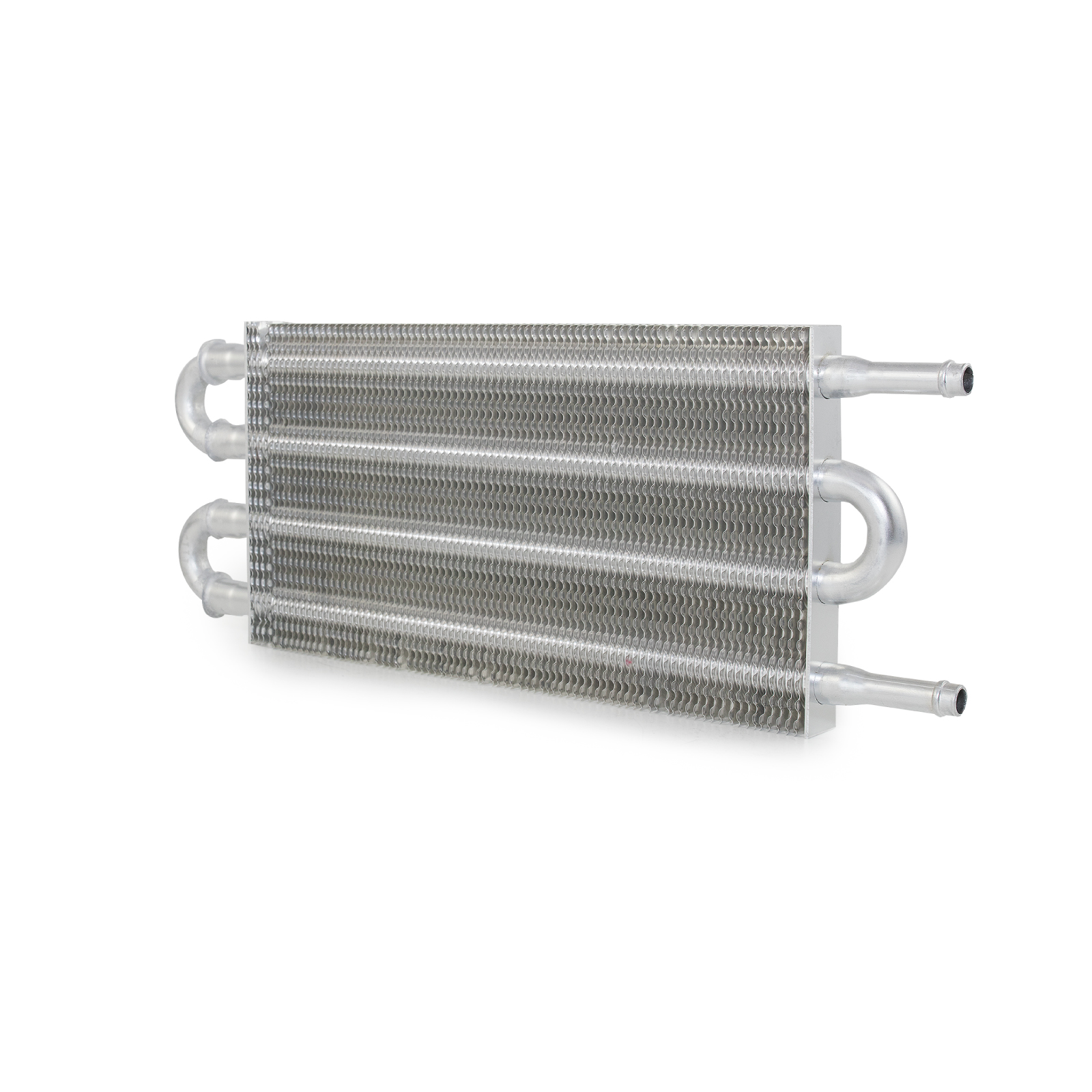 Universal 5" x 12 3/4" Aluminum Tube & Fin Style Transmission Oil Cooler wth Push-On Fitting