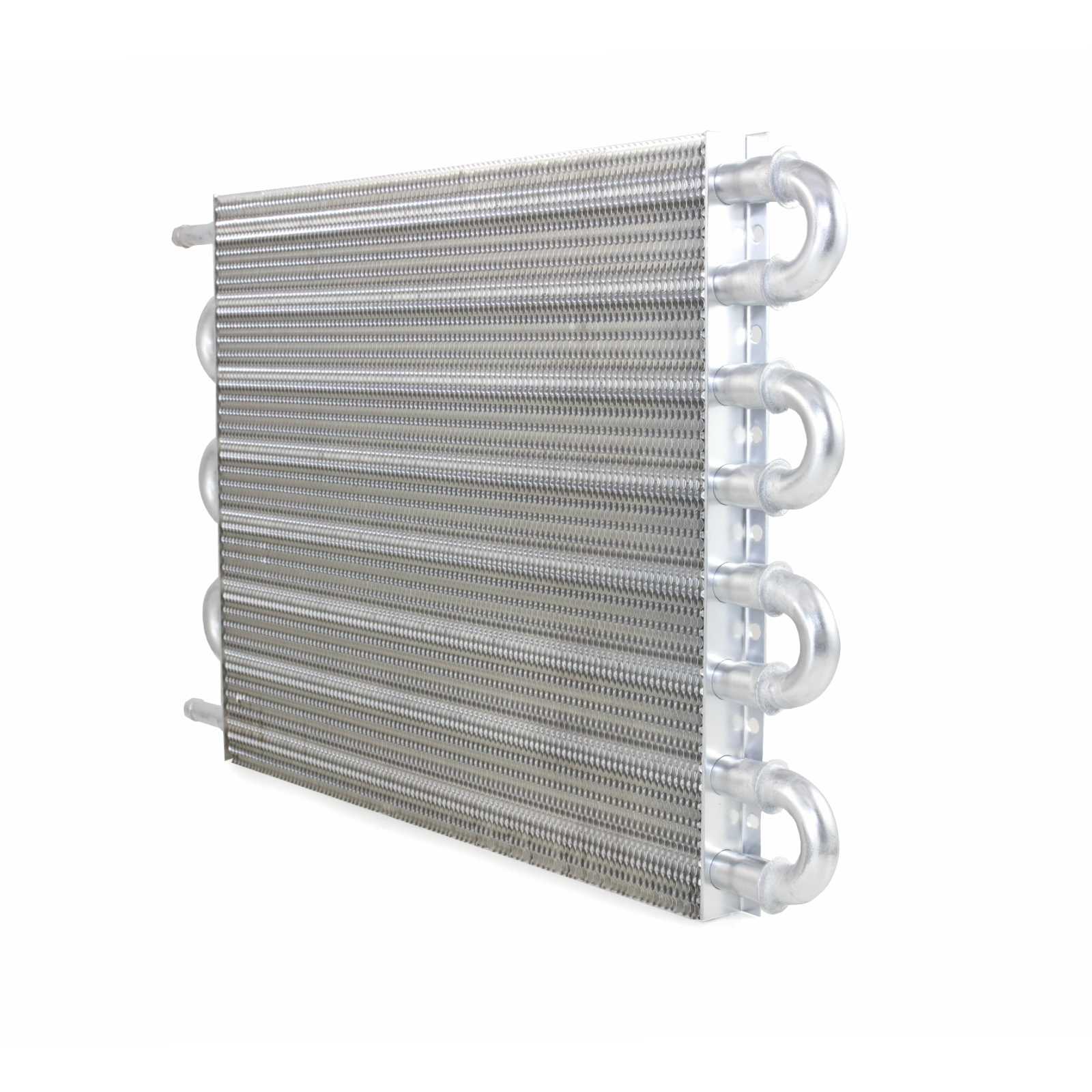 Universal 10" x 15 1/2" Aluminum Tube & Fin Style Transmission Oil Cooler wth Push-On Fitting