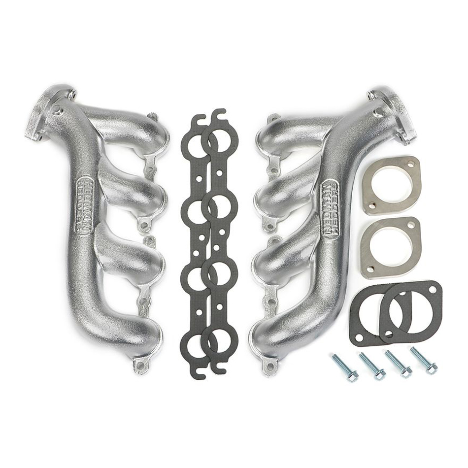 HEDMAN Exhaust Manifold, Cast Steel, Ceramic Metallic, GM LS-Series, Pair
