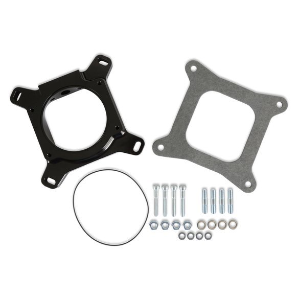 Holley 1 in Thick Throttle Body Adapter - Holley 4150 to Drive-By-Wire LS