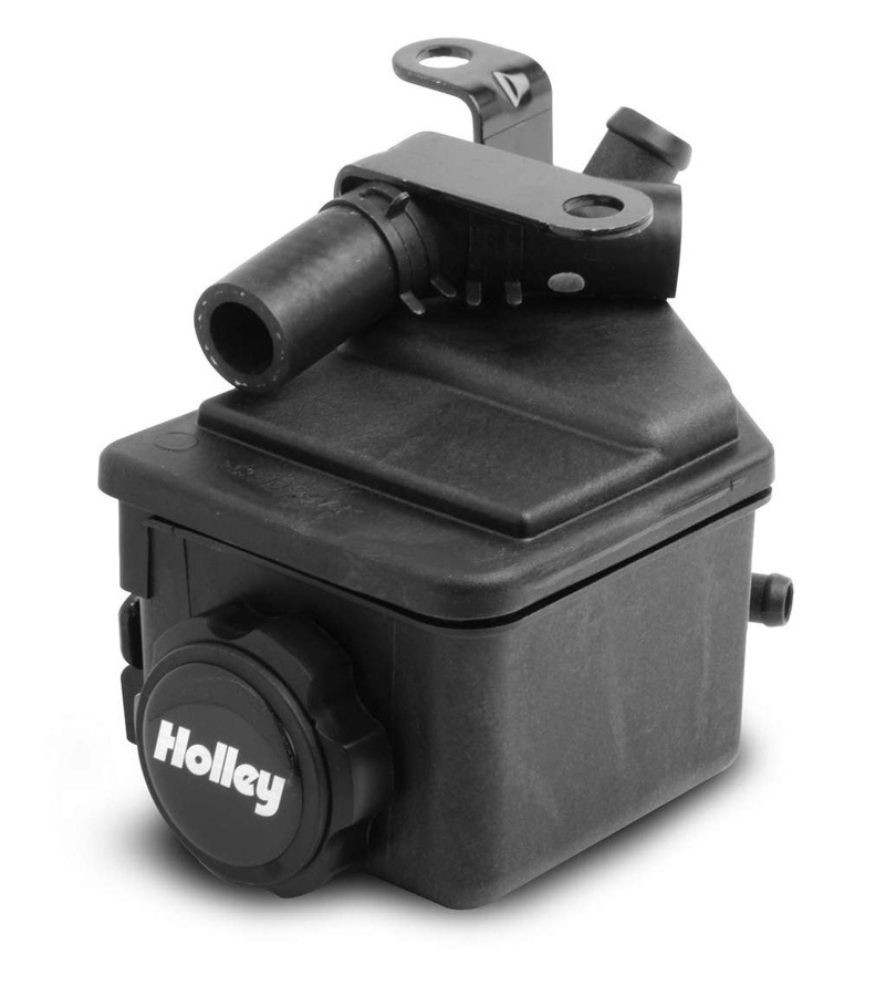 Holley Remote Mount Power Steering Reservoir - Holley LS Bracket Kits - Black