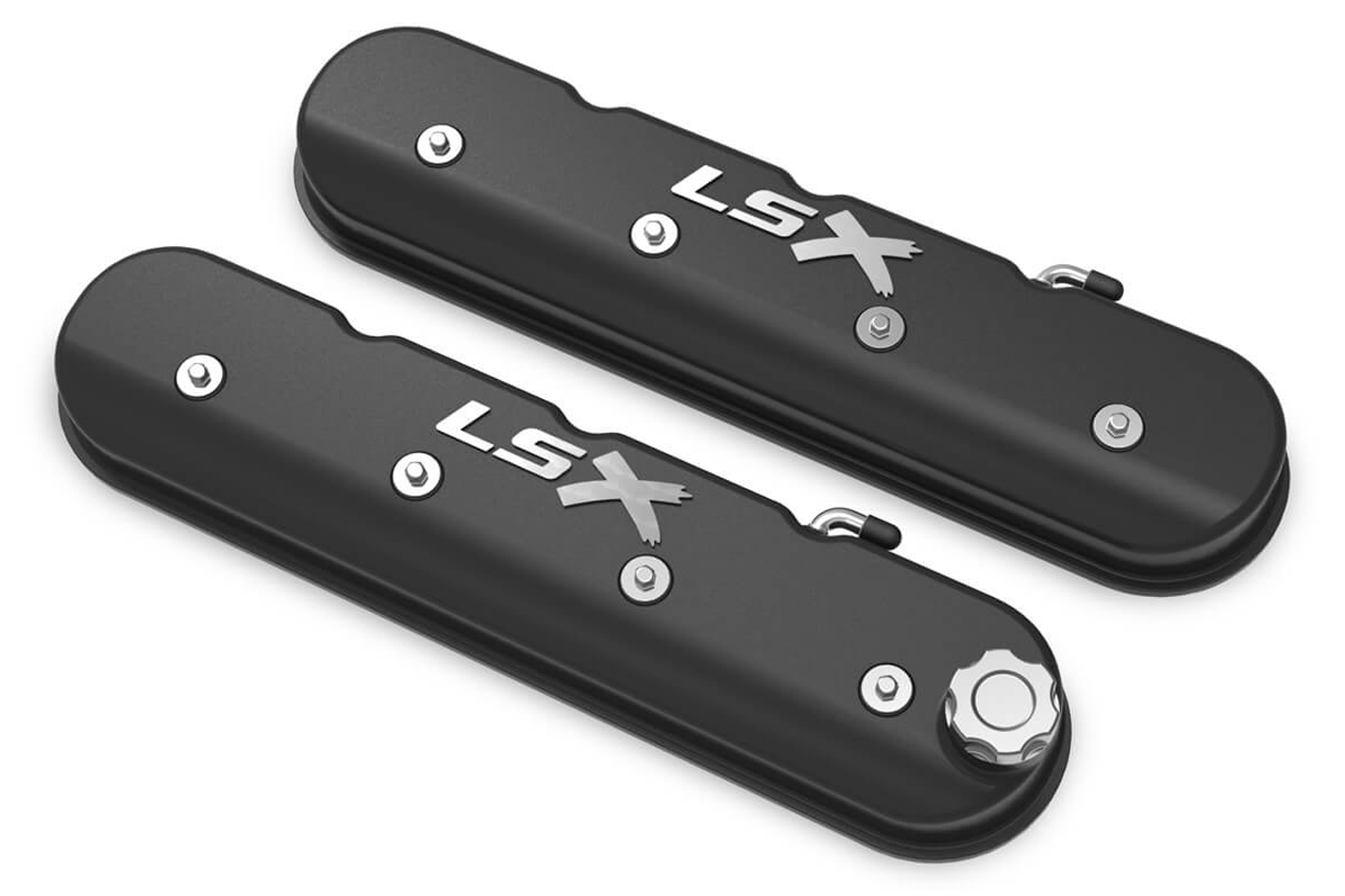 Holley Tall Valve Cover - GM LS-Series - Pair - Aluminum