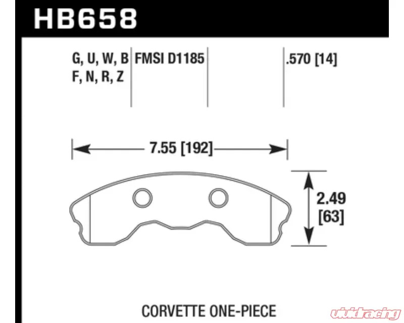 Hawk Performance DTC-80 Chevrolet Front