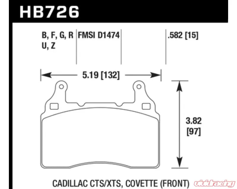 Hawk Performance DTC-80 Front