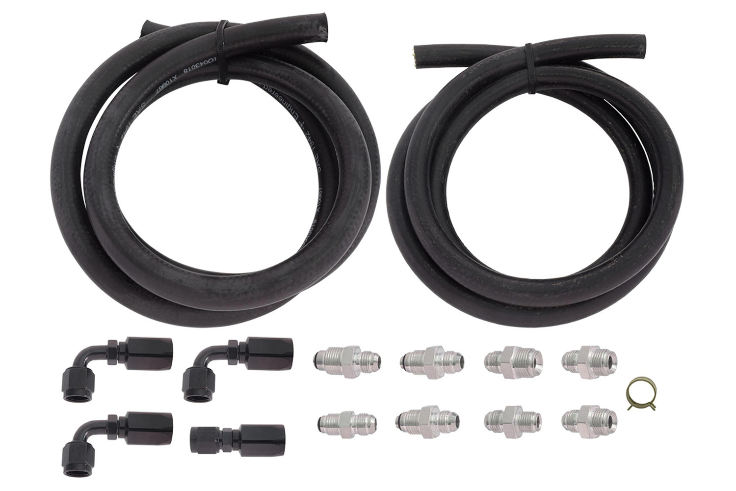 ICT BILLET Power Steering Hose Kit, Hose Ends/Fittings, Rubber Hose, GM Power St