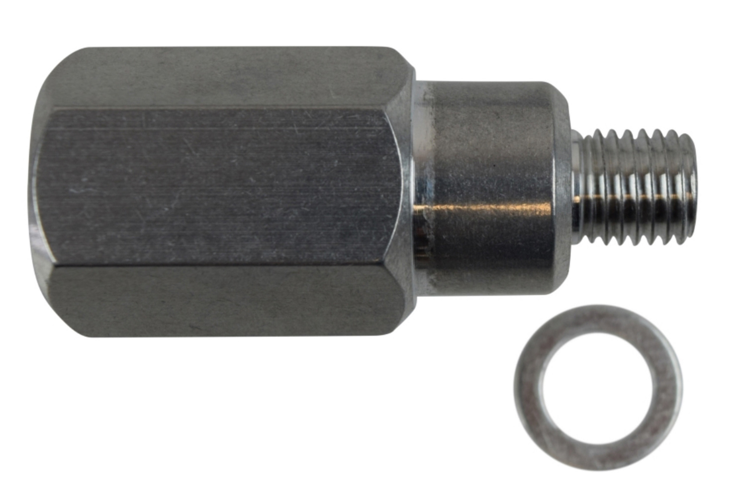 ICT BILLET Fitting, Adapter, Straight, 12 mm x 1.5 in Male to 1/2 in NPT Female,