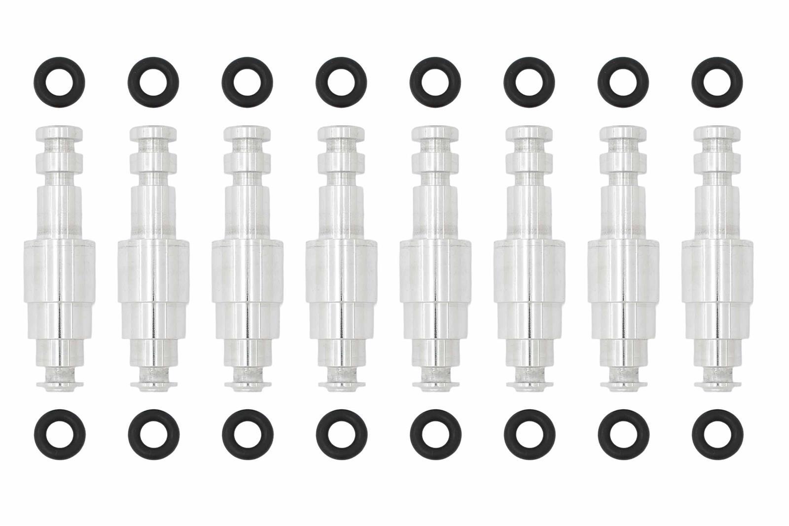 Ict Billet Aluminum Mock Fuel Injector - GM LS-Series - Set of 8
