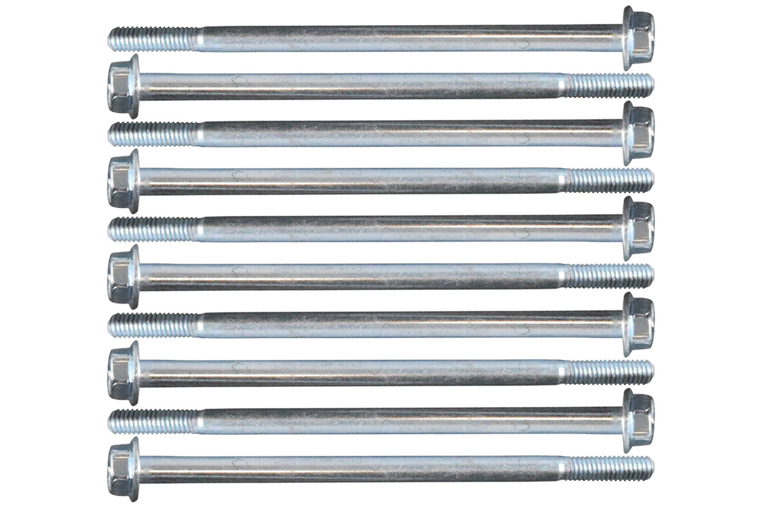 ICT BILLET Intake Manifold Bolt Kit, 110 mm Length, Hex Head, Steel, Zinc Oxide,