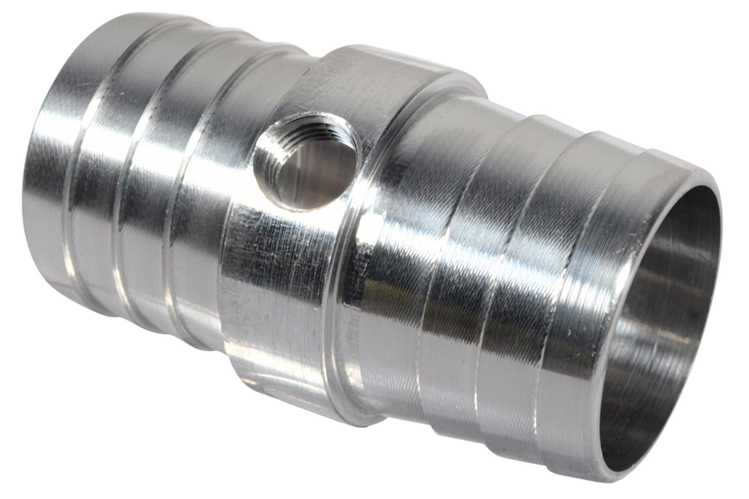 ICT BILLET Fitting, Steam Port Adapter, Straight, 1-1/4 in Hose Barb to 1-1/4 in