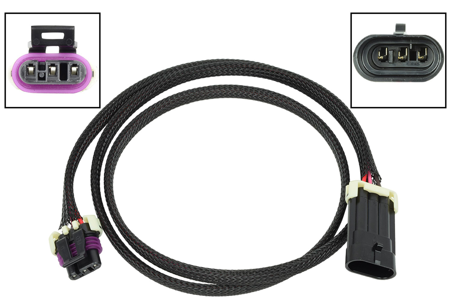 ICT BILLET Wire Extension, Camshaft Sensor, 48 in Long, OEM Tooling, GM LS-Serie