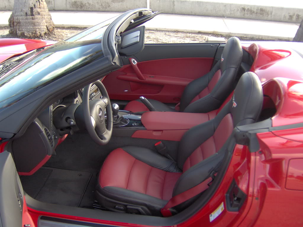 C6 Corvette OEM GM 2008–2011 Two-Tone Seat Covers Ebony/Cobalt.