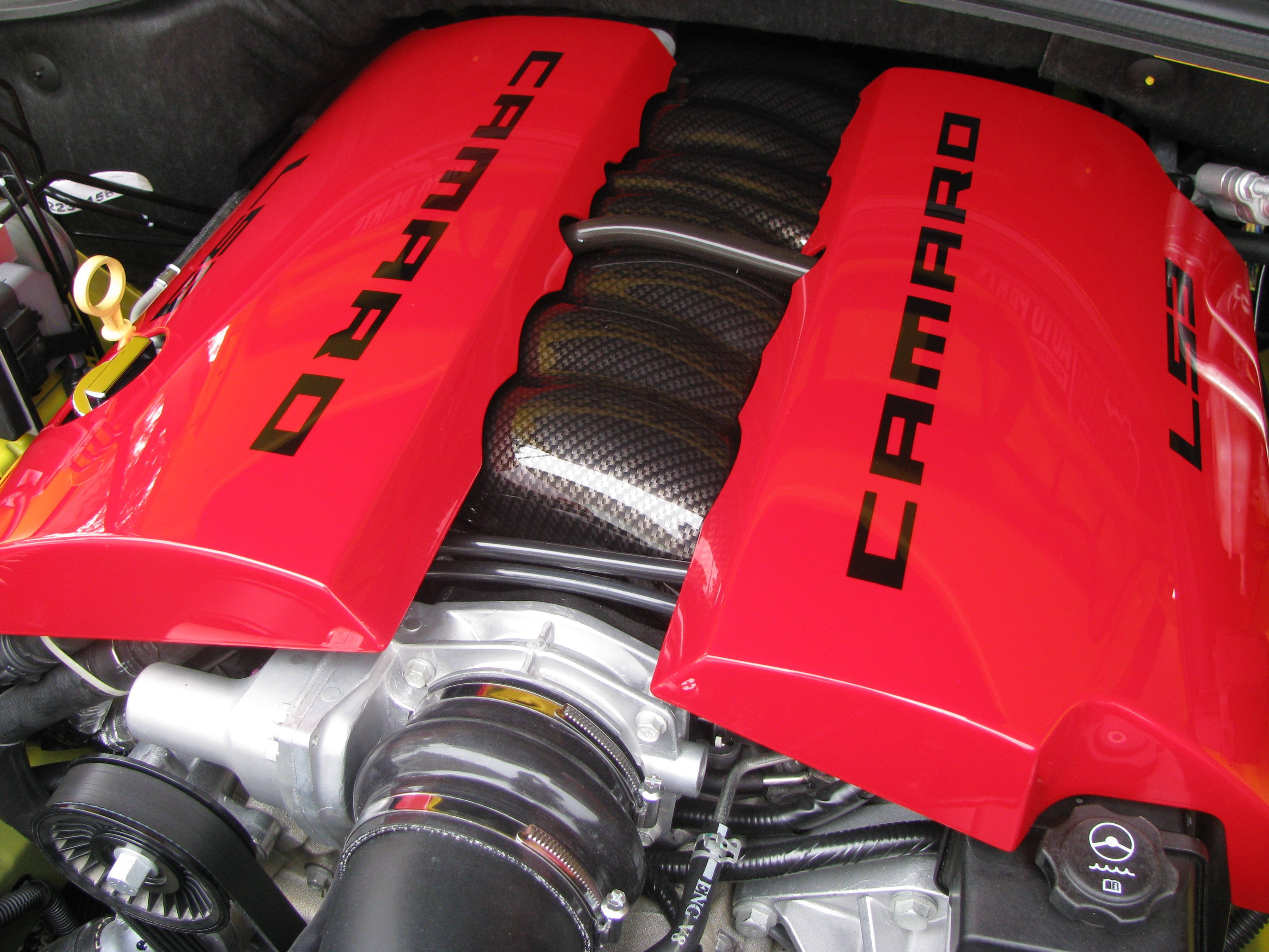 New GM 2010 Camaro SS LS3 6.2 V8 Engine//Fuel Rail Cover.