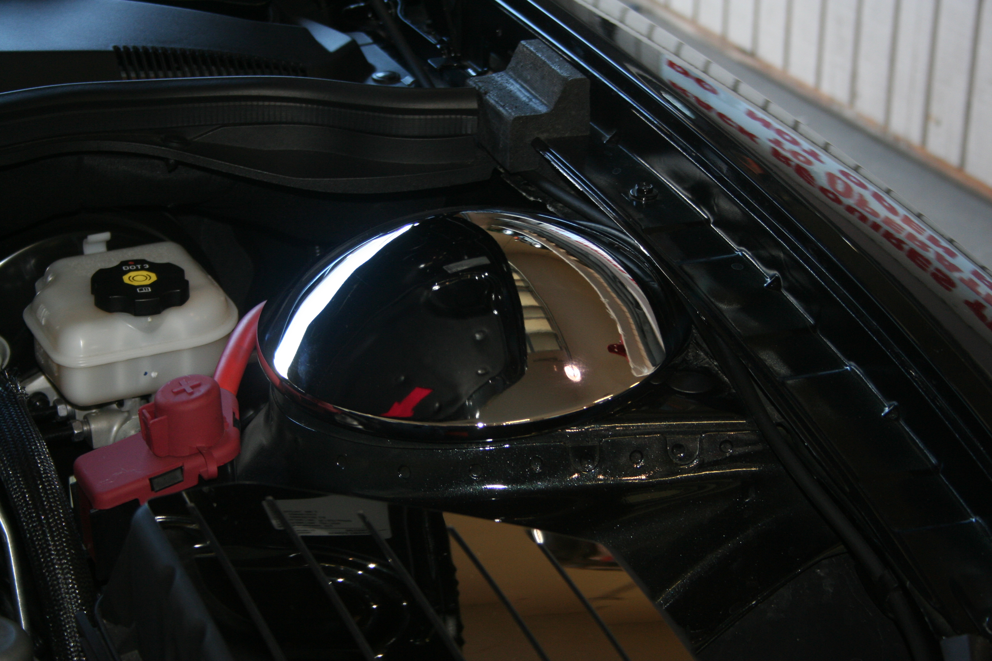 2011-2015 Camaro Shock Tower Dome Kit Polished Stand Alone 3pc Strut Mount w/NO Strut Bar, ; Fits all 2010-2015 SS/V6 Camaros