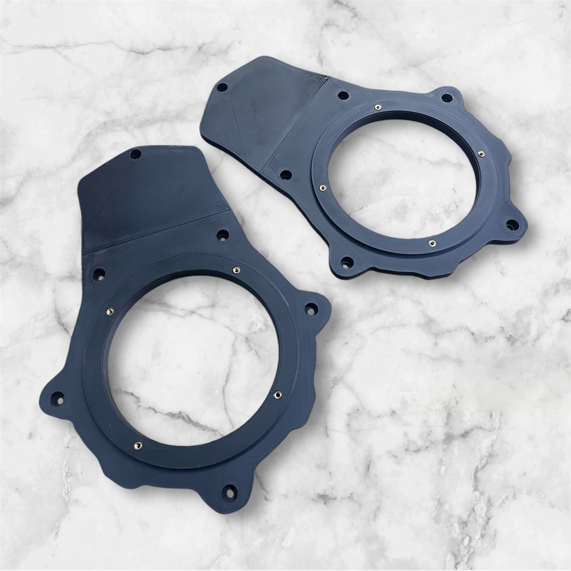 CNC Machined C5 or C6 Corvette Door 6.5" Speaker Mounting Plates