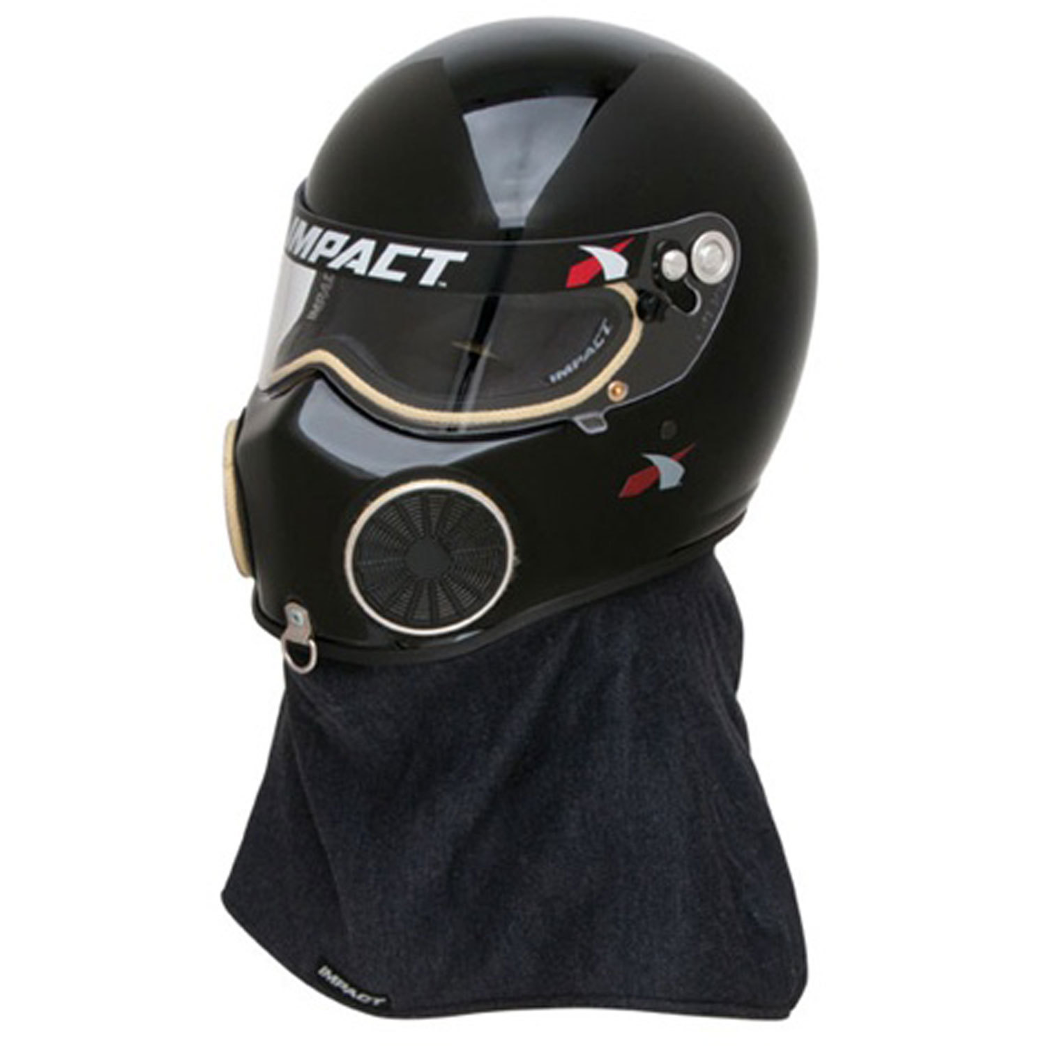 IMPACT RACING Helmet, Nitro, Snell SA2015, Head and Neck Support Ready, Black, Medium, Each