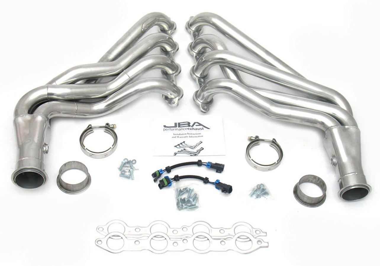 JBA Headers Headers, Competition Ready, 1-7/8" Primary, 3" Collector, Stainless, Silver Metallic Ceramic, GM LS-Series, Ch