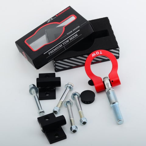 Camaro 10-13 SS Premium Tow Hook (RED) - Front & Rear Receivers w/ 2 Tow Hooks