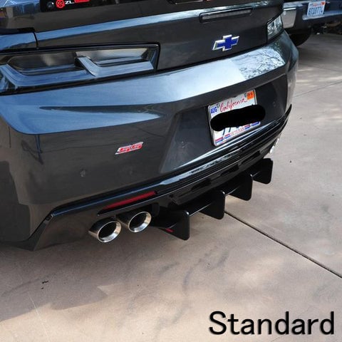 Camaro 16-18 Diffuser - SS/LT w/ Quad Tip Muffler Delete - Stealth
