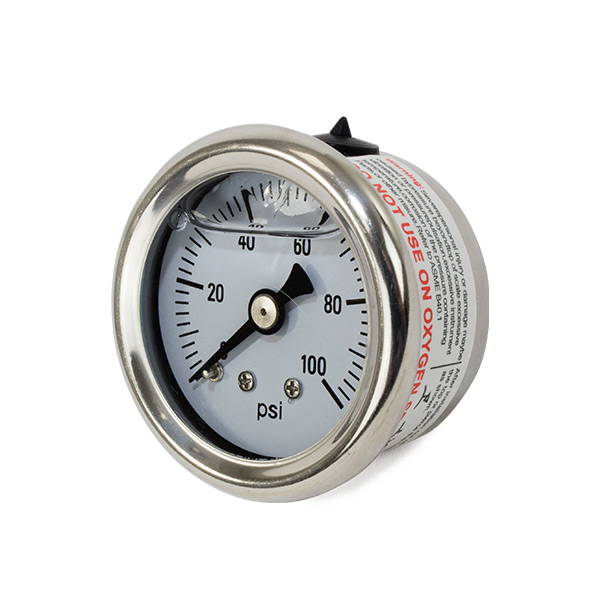 Liquid Filled 0-100 PSI Fuel Pressure Gauge