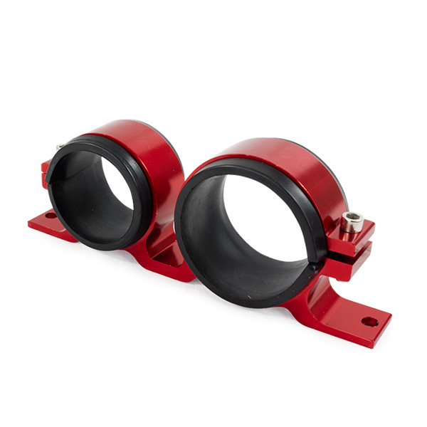 Bosch 044 Style Red Aluminum Fuel Pump & Filter Bracket