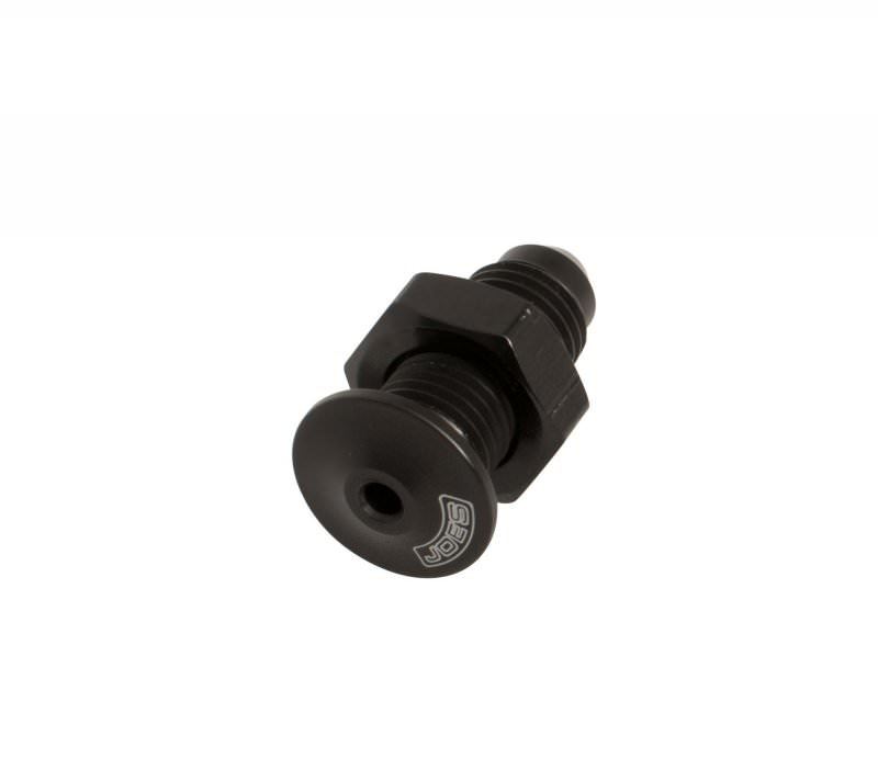 Overflow Nozzle, 4 AN Male, Aluminum, Black Anodize, Each