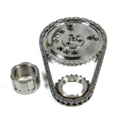 Timing Chain Set, Single Roller, Keyway Adjustable, Needle Bearing, Billet Steel, GM LS7, Kit