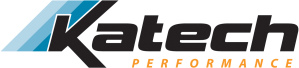 Katech Performance Logo 8³ Vinyl Sticker Katech Lettering Color: White Die cut