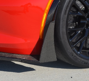 C7 Corvette Z06 / Z07 Katech Carbon Fiber Stage 3 Splitter End Plates, Left Only