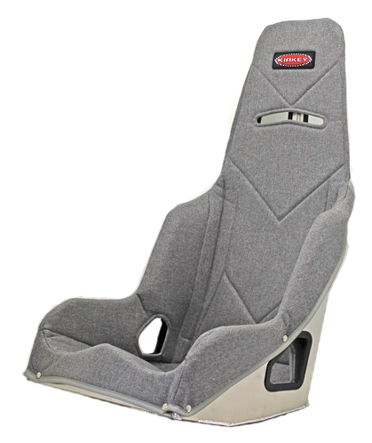 Kirkey Seat Cover, Snap Attachment, Tweed, Gray, Kirkey 55 Series Pro Street Drag, 17 in Wide Seat, Each
