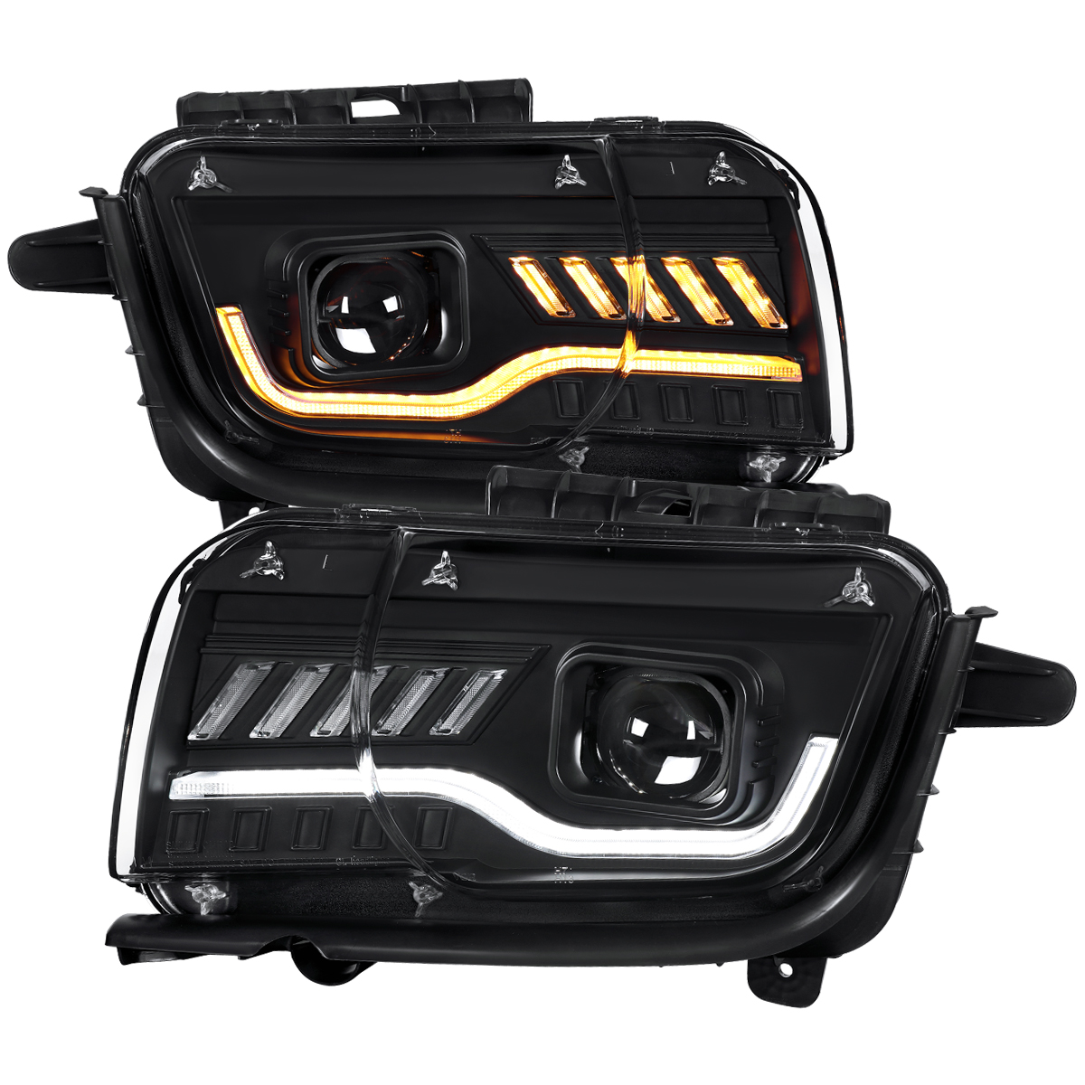 Chevrolet Camaro 10-13 Chevrolet Camaro Headlight (Type 2) Black