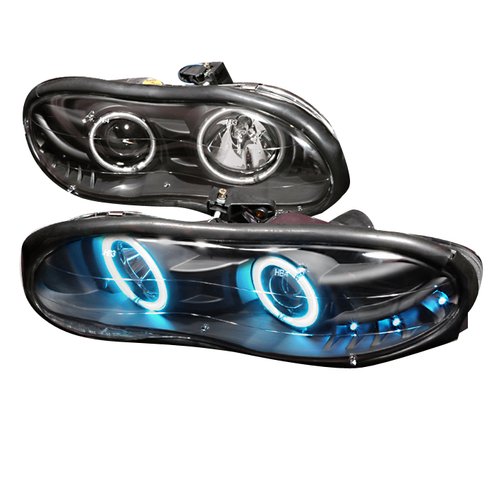 Chevrolet Camaro 98-02 Halo Projector Headlights Black