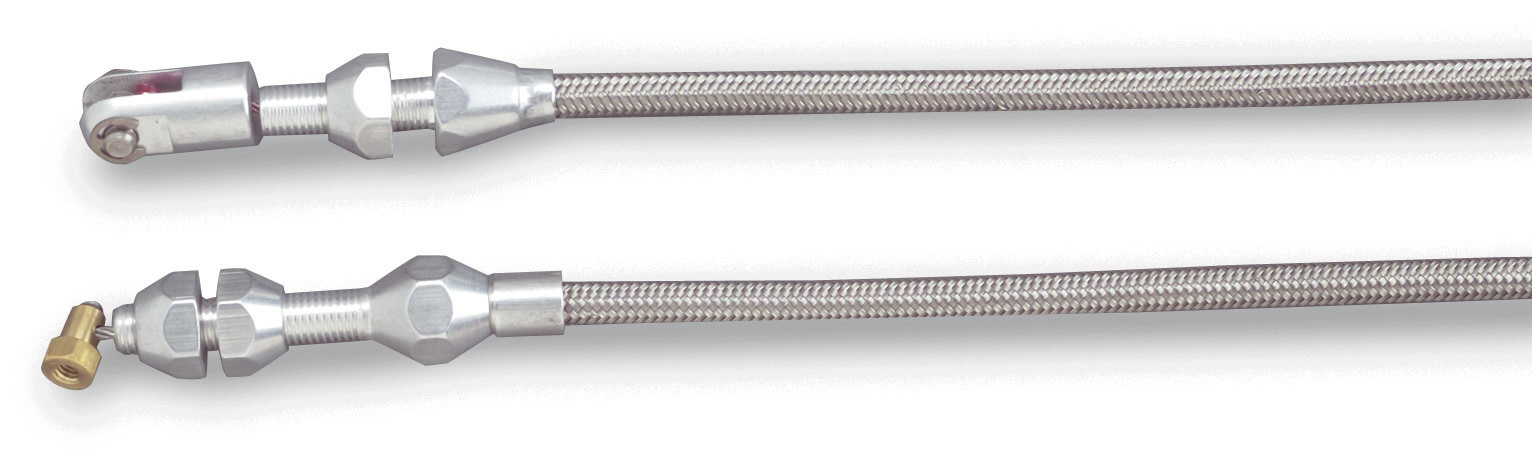 LOKAR Braided Stainless Housing Throttle Cable - GM LS-Series