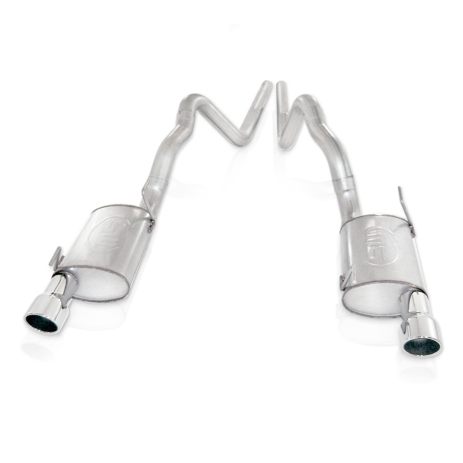 2007-2010 Mustang Shelby GT500 5.4L SW Catback Dual S-Tube Mufflers Factory Connect