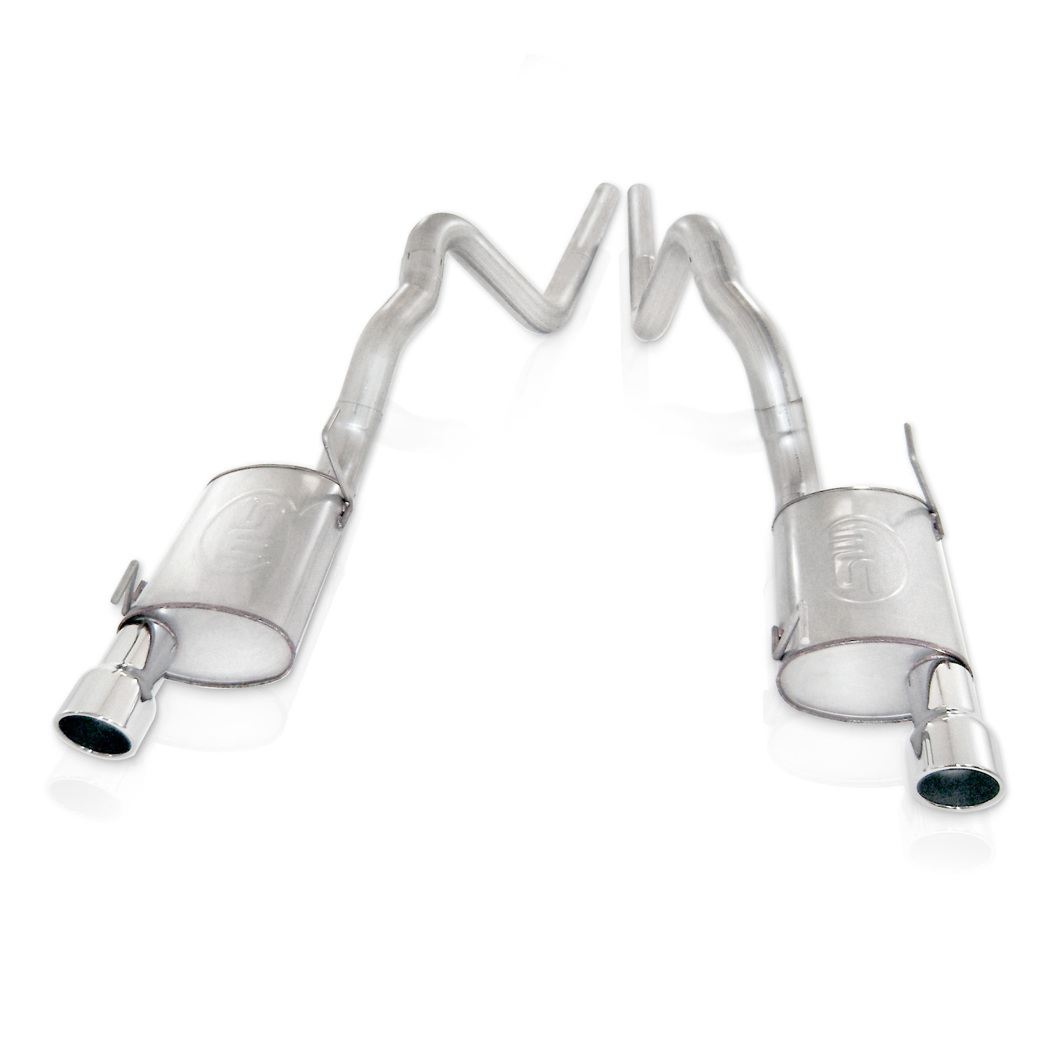 2007-2010 Mustang Shelby GT500 5.4L SW Catback Dual Chambered Mufflers Factory Connect
