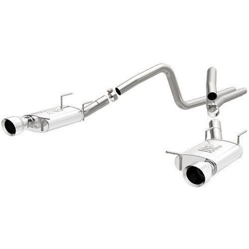 Magnaflow Exhaust System, Street Series, Cat-Back, 2-1/2" Dia. 4-1/2" Tips, Stainless, Natural, Ford V6, Ford Mustang 20