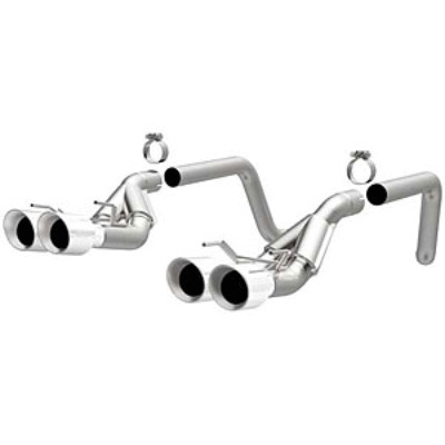 Corvette C6 Magnaflow 15283 Exhaust System, Race Series, Axle-Back, 2-1/2 in Diameter, 4 in Tips, Stainless