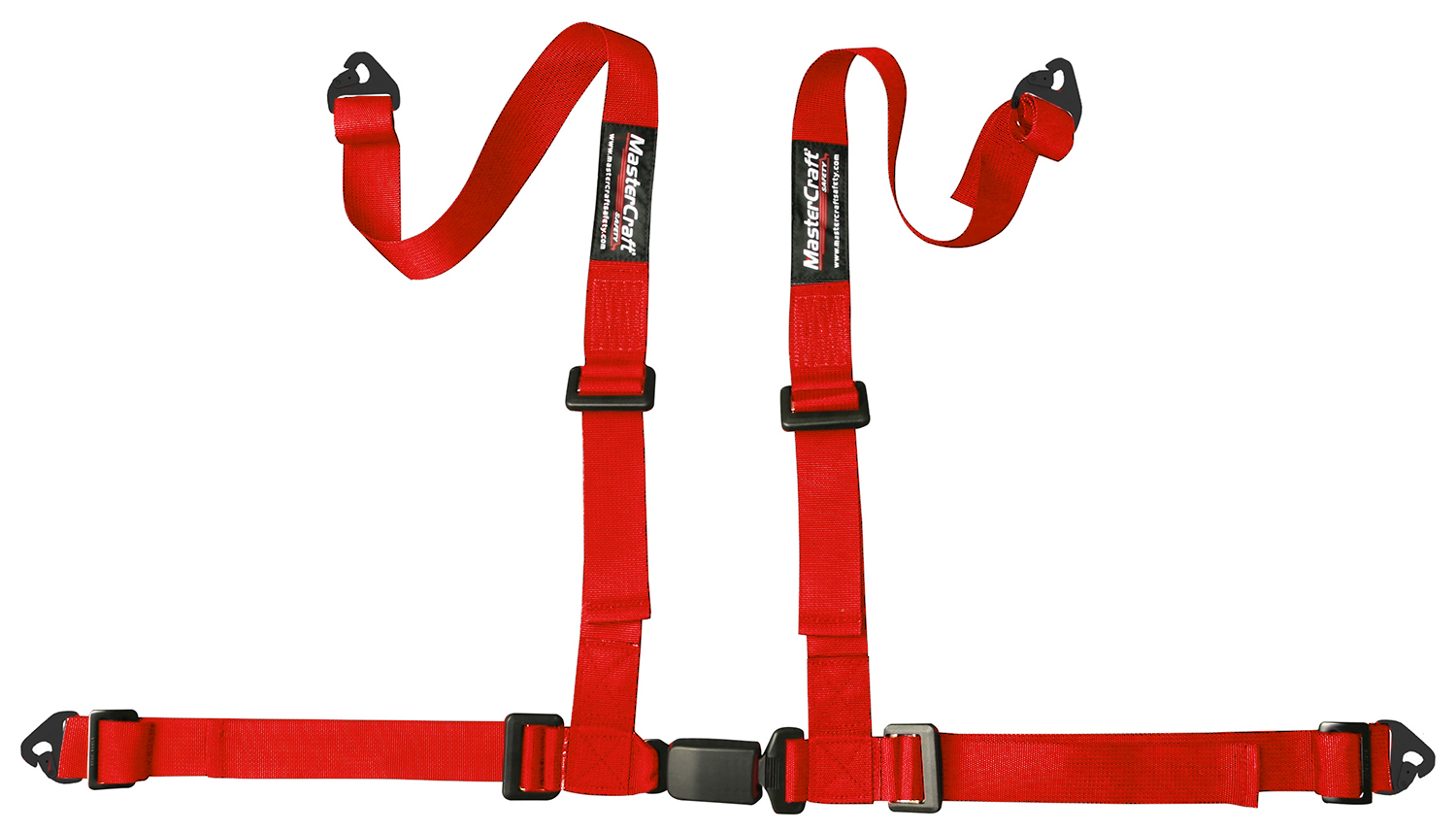 MASTERCRAFT Racing Harness Restraint 2in 4 Point Snap In Red