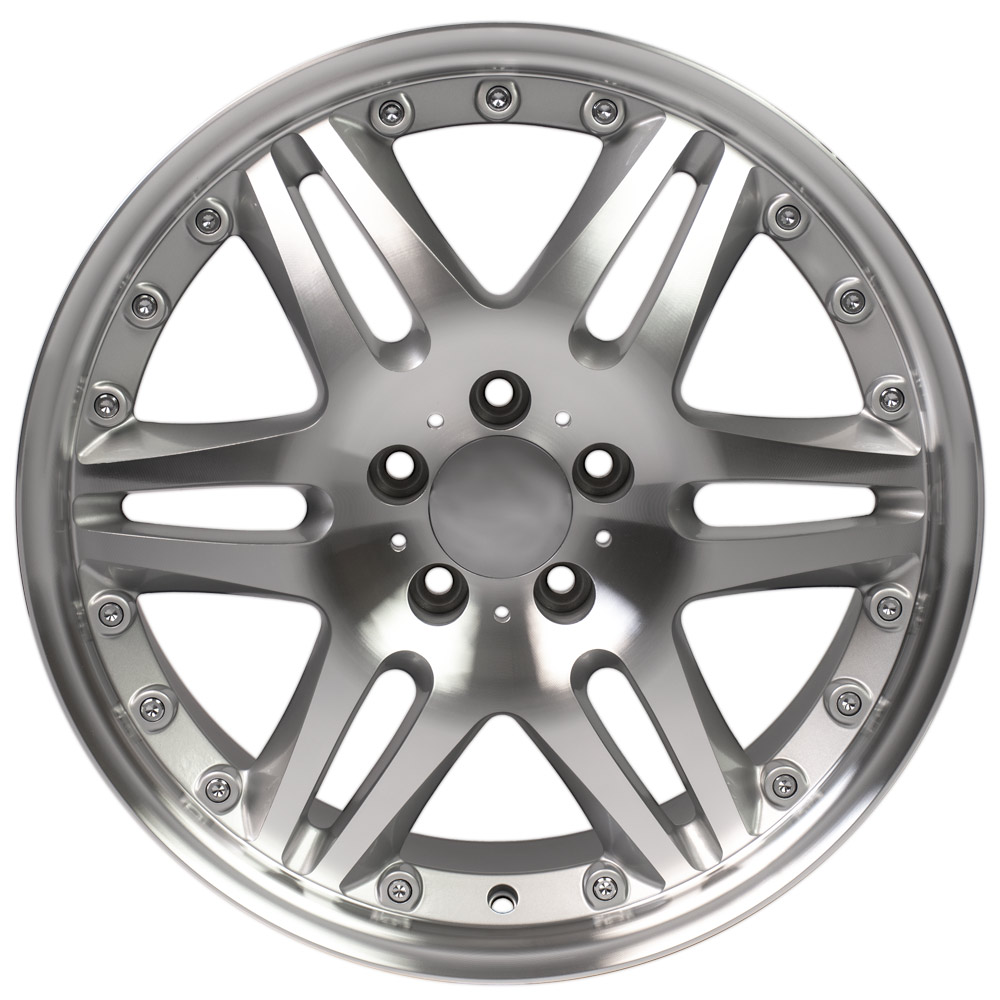 18" Replica Wheel fits Mercedes, Benz C, Class,  MB09 Silver Machined 18x8.5