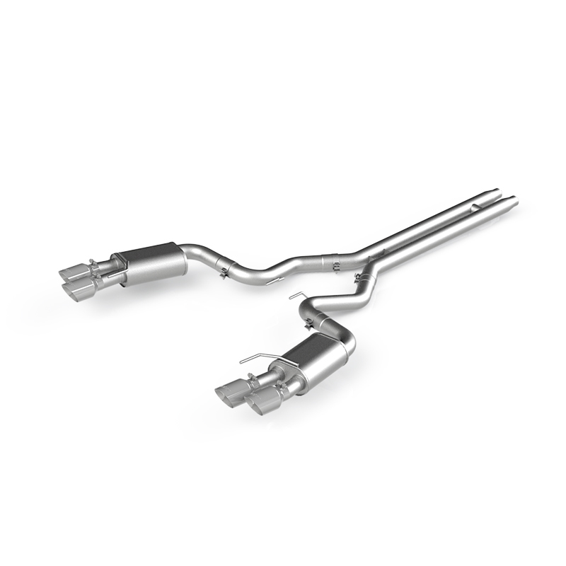 MBRP, INC Exhaust System, Installer Series, Cat-Back, 3" Dia. Stainless Tip, Steel, Aluminized, Ford Coyote, Ford Mustan