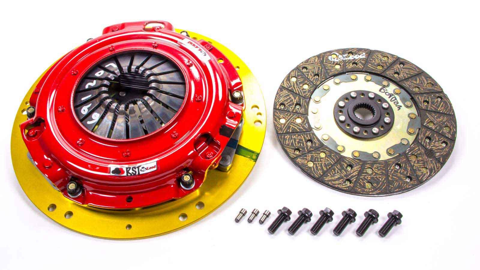 Mcleod Clutch Kit, RST, Twin Disc, 9-11/16" Dia. 1-1/8" x 26 Spline, Rigid Hub, Organic, Ford Modular/GM LS-Series, K