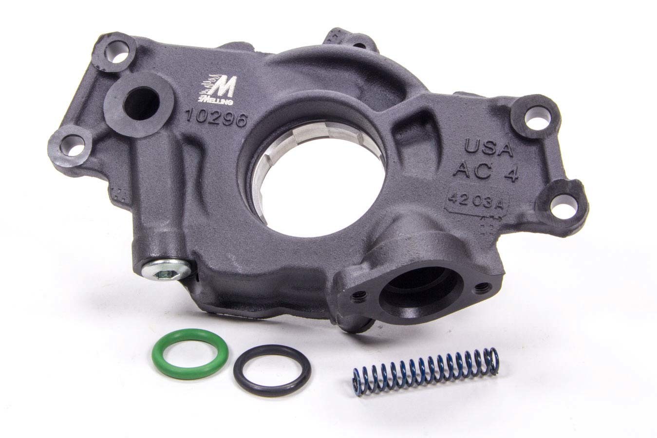 MELLING Oil Pump, Wet Sump, Internal, High Volume, High Pressure, 7/8 in Inlet,